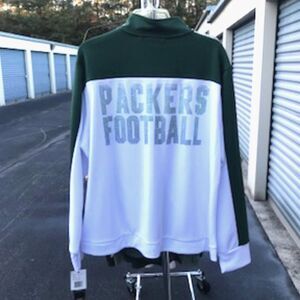 Women's Lightweight Full Zip Sports Jacket Size: XXL (20-22) Green Bay Packers